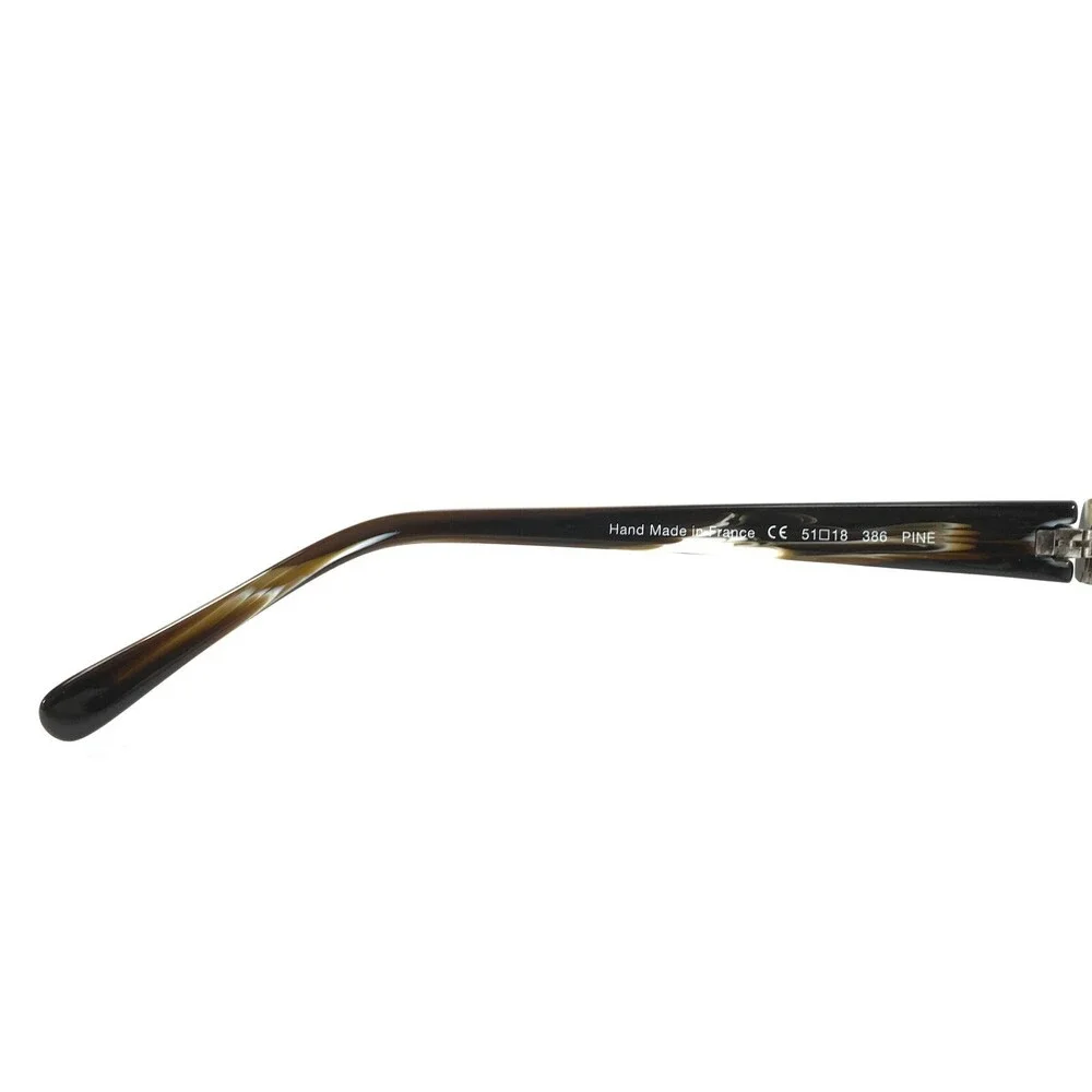 Morgenthal Frederics Eyeglasses Frames 386 PINE Black Brown White 51-18-135